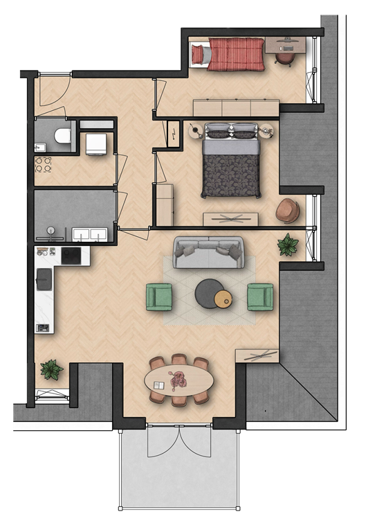 mediumsize floorplan